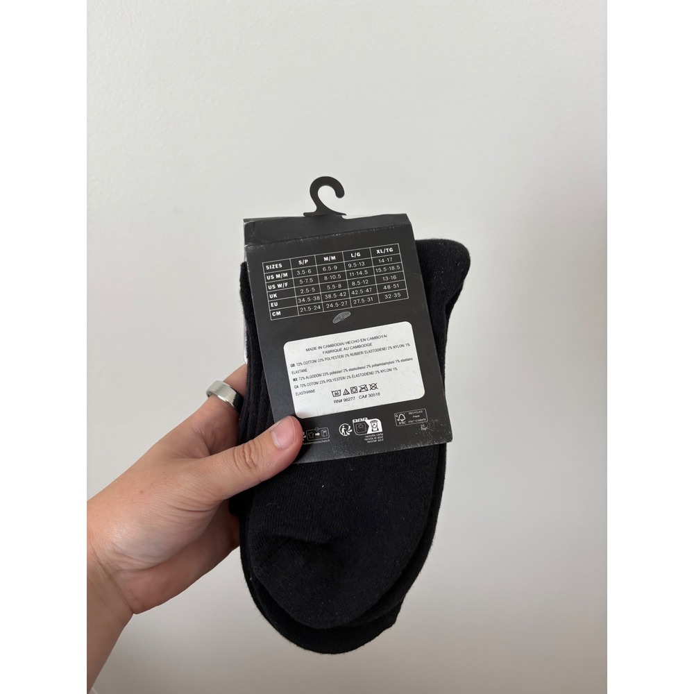 Vans Half Crew Socks – Black – 3-Pack – Size M – New - Picture 3 of 3